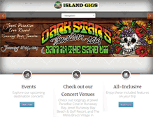 Tablet Screenshot of islandgigs.com